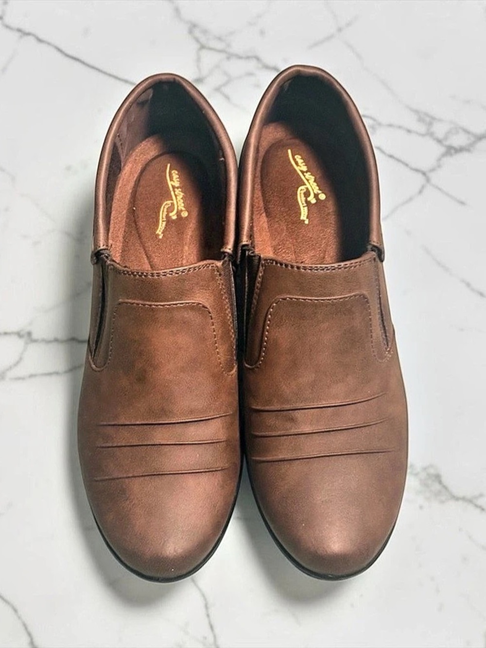 Easy Street Chipper Booties Brown Heels US 81/2M
